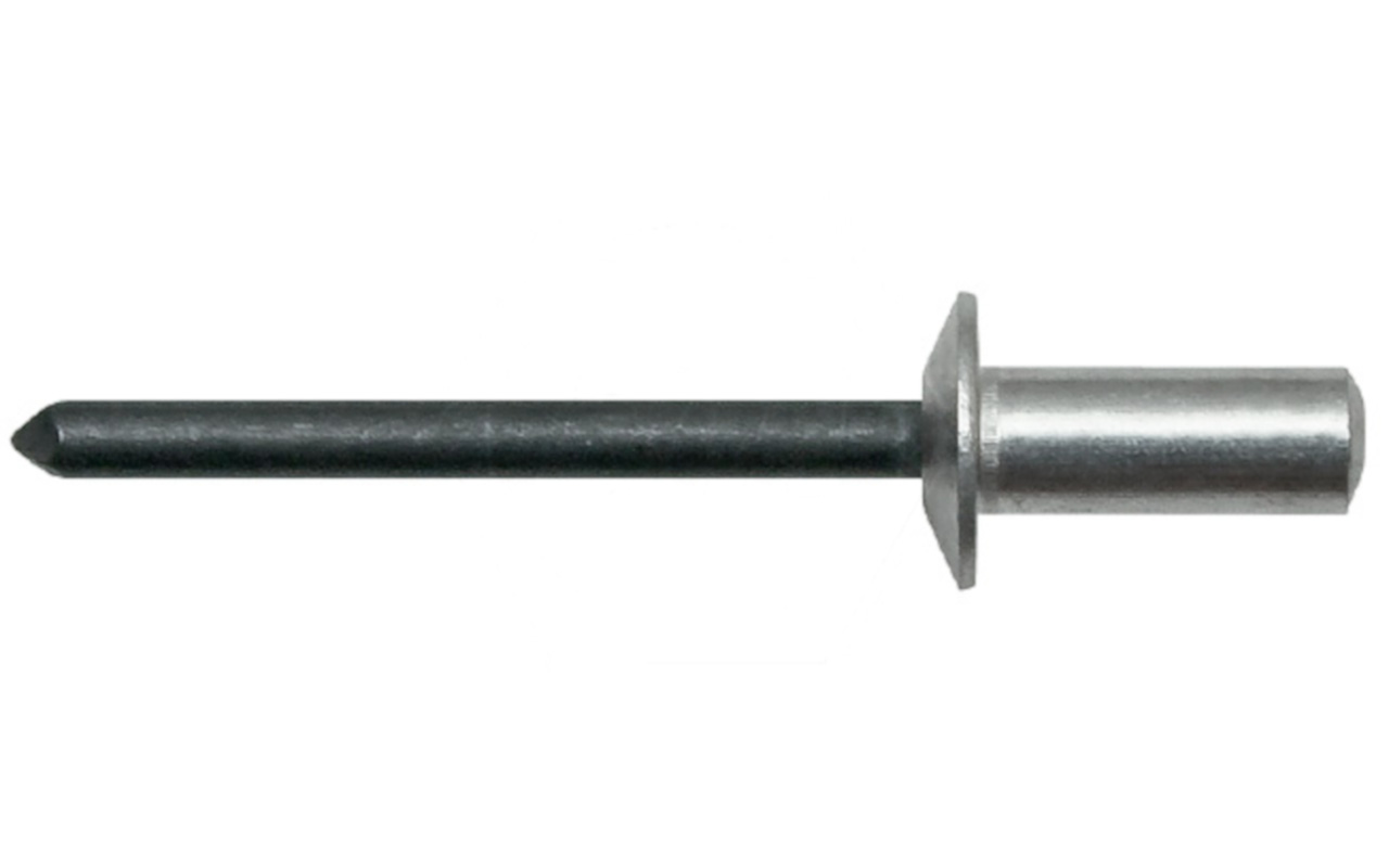 Заклепка вытяжная, закрытая, бортик стандартный АЛ/СТ