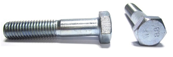 Болт оцинкованый кл пр 8.8 DIN 933 8х16