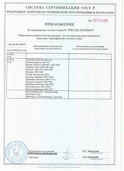 Сертификат на Штифт цилиндрический закаленный DIN 6325 8