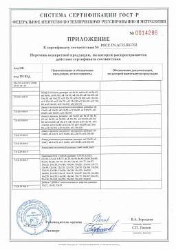 Сертификат на Болт анкерный двухраспорный 3